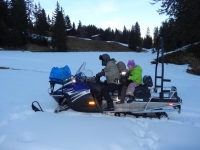 nani mit den enkel auf dem schneetff